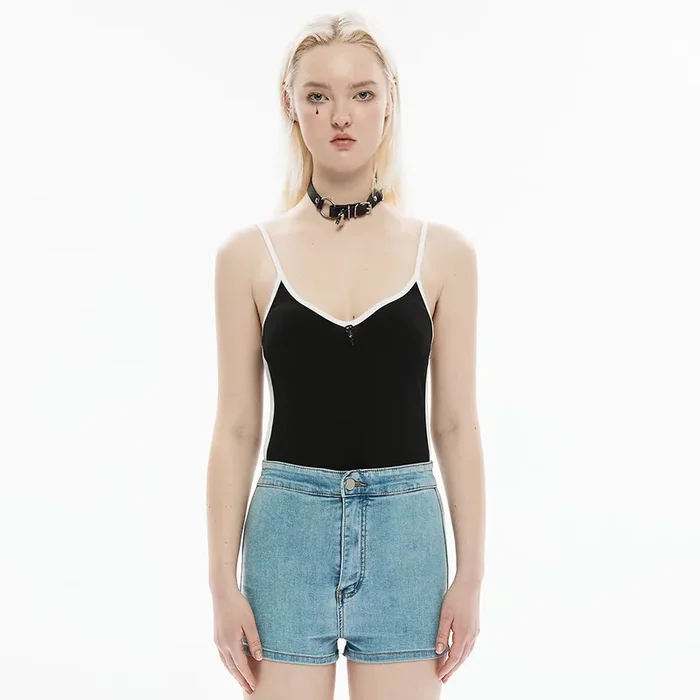 Casual Cami Top mit dezentem Kontrast