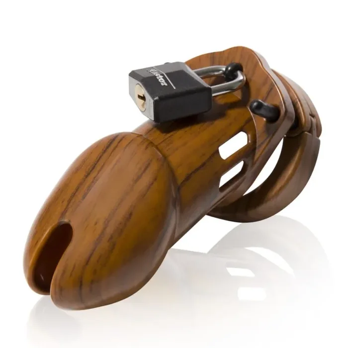 CB-6000 Keuschheitskäfig – Holz – 35 mm
