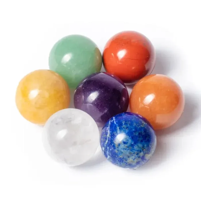 Chakra Edelstein SET – Kugeln