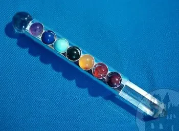 Chakrastab mit Bergkristall klein