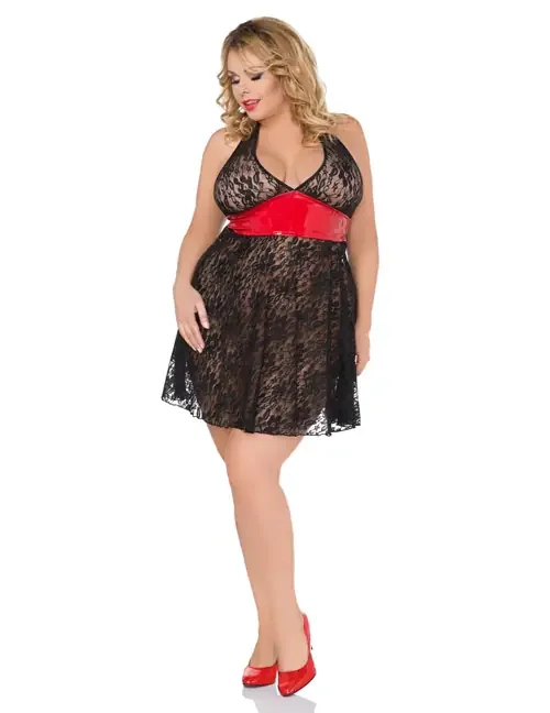 Chemise SB/1029 schwarz/rot