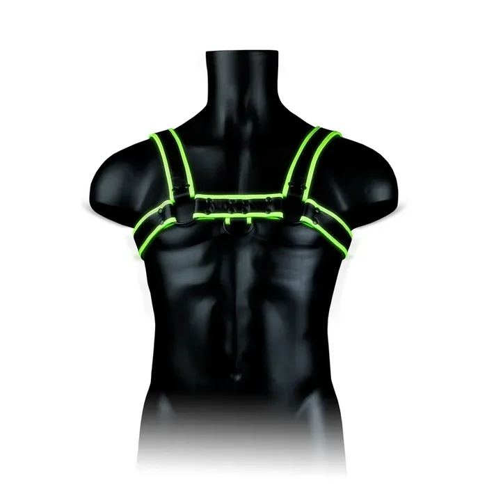 Chest Bulldog Harness – Glow in the Dark – L/XL