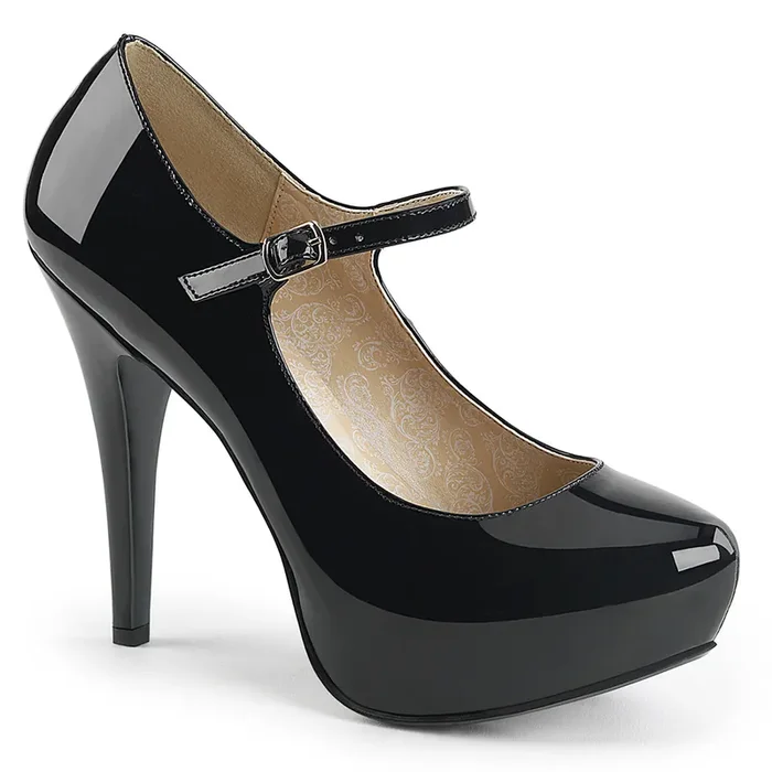 Chloe-02 (High Heel Größe 12 – Gr. 42, High Heel Farbe Schwarz)