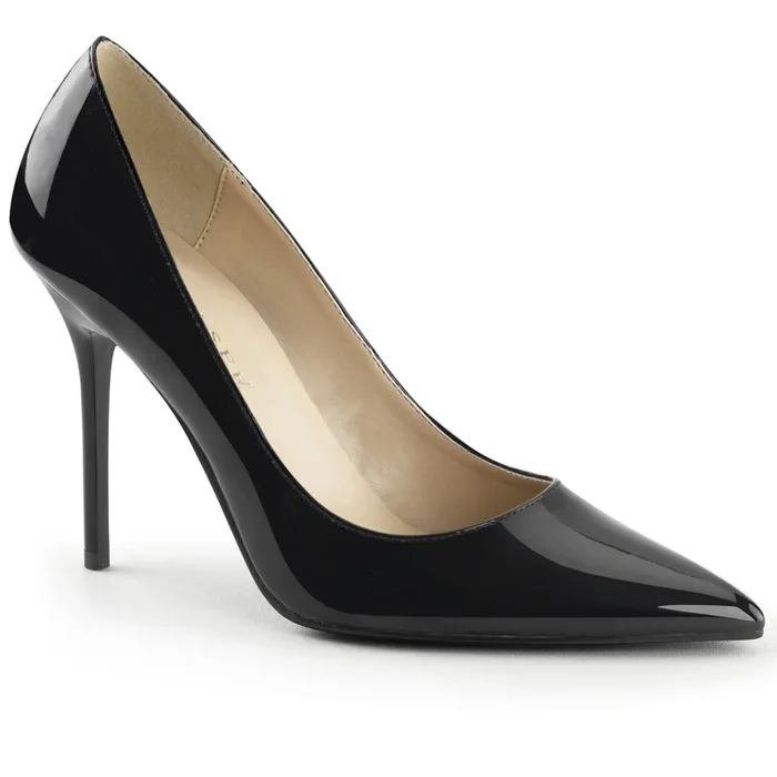 Classique-20 (High Heel Größe: 14 – Gr. 44, High Heel Farbe: Gold Glitter Lamé Stoff – Gewebe)