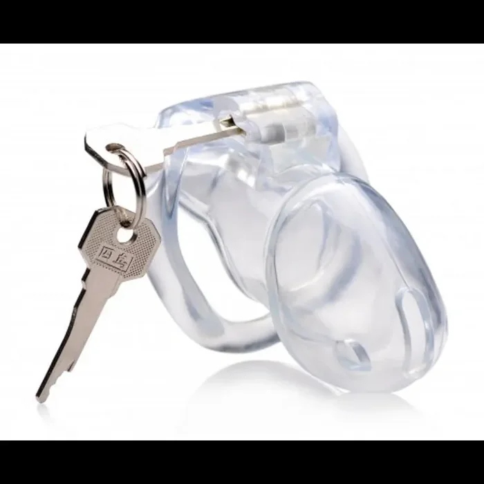 Clear Captor – Chastity Cage with Keys – Medium