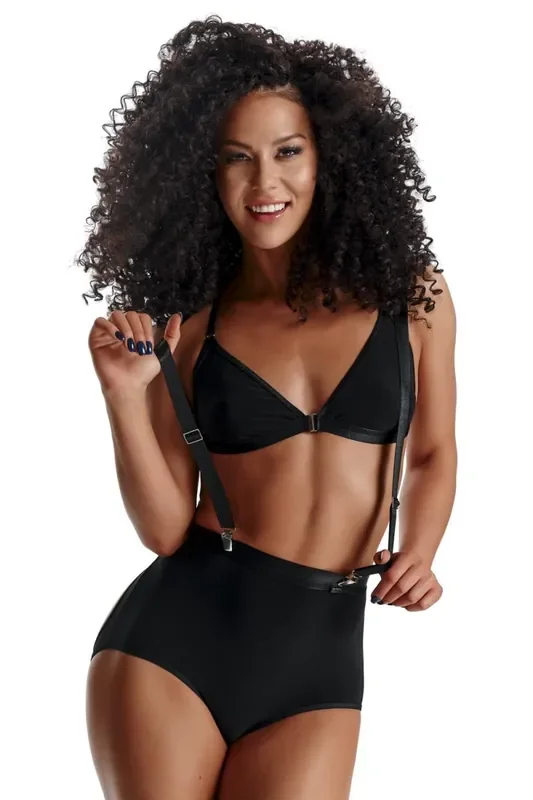 Clubwear Set aus weichem Material mit Gummibändern und Metallclips