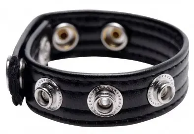 Cockring 4 Druckknöpfe SPEED Schwarz