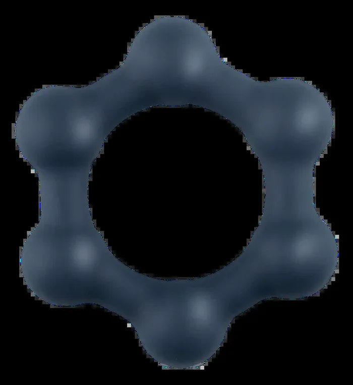 Cockring Sechseck mit Kugeln