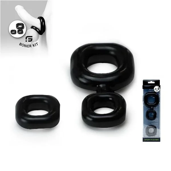 Cockring-Set mit Ballstretcher