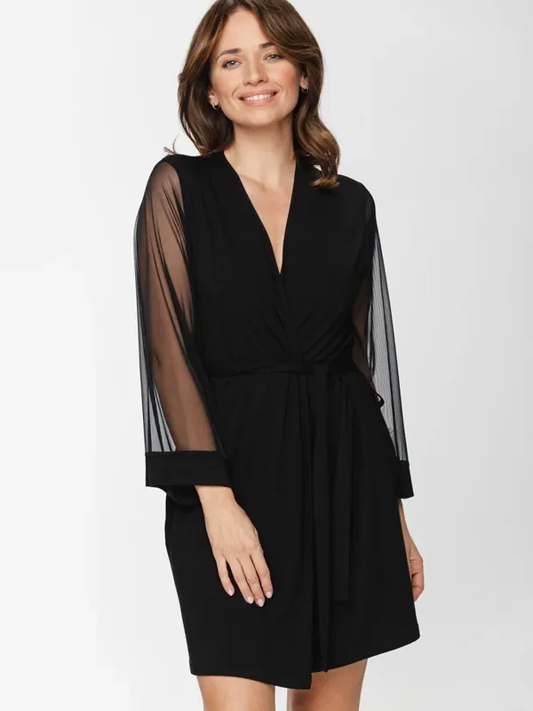 Coemi Sonja 241C412 Kimono, schwarz