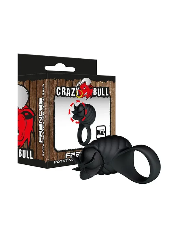 Crazy Bull Frances Vibro Penisring, schwarz
