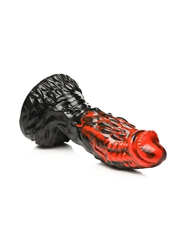 Creature Cocks Vulcan Vulkan-Dildo, schwarz/rot