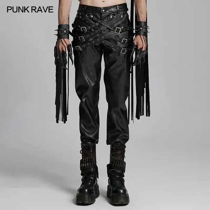 CrissCross Kunstlederhose