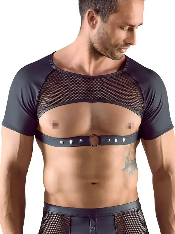 Crop-Top, schwarz