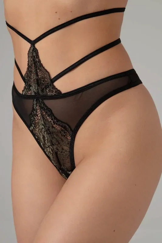 Crotchless String Esra – Schwarz