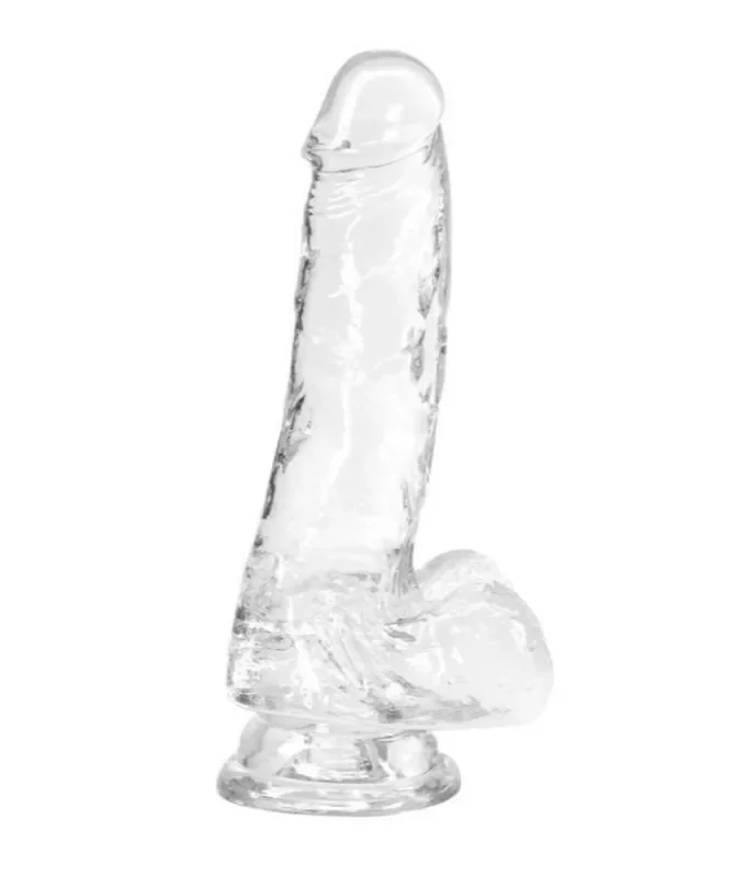 Crystal Addiction – Transparenter Dildo – 18 cm