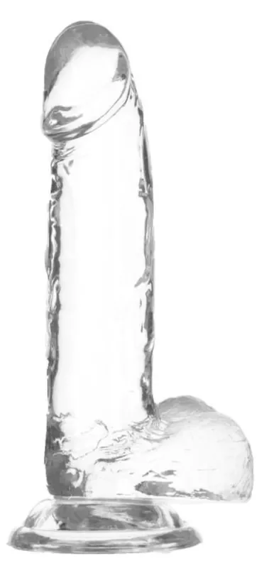 Crystal Addiction – Transparenter Dildo – 19 cm