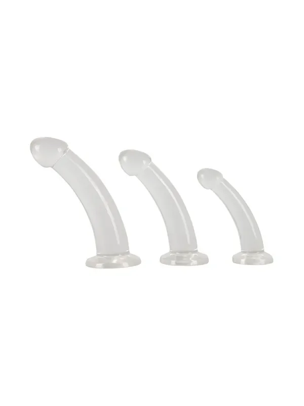 Crystal Clear Analdildo-Set 3teilig, transparent