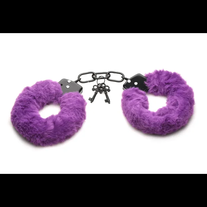 Cuffed in Fur – Furry Handcuffs – Purple