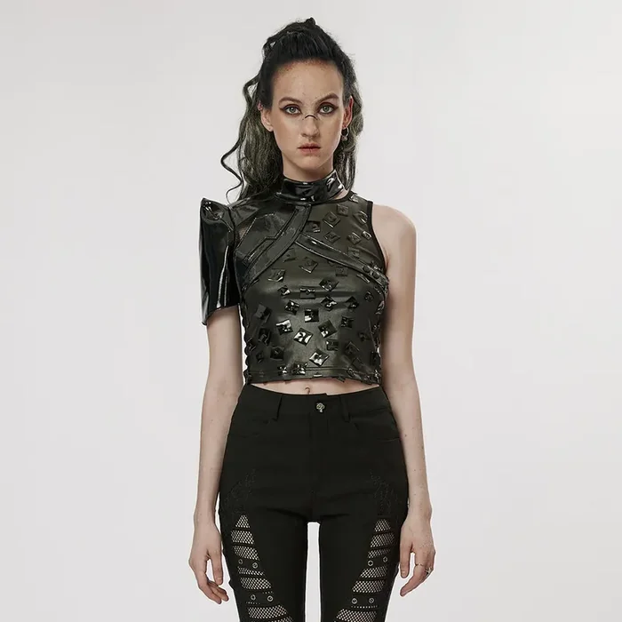 Cyberpunk One-Shoulder in avantgardistischen Look