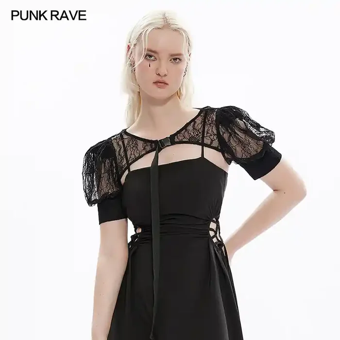 Damen Bolero aus schwarzer Spitze