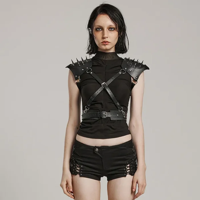 Dark Fantasy Schulter-Harness mit großen Spikes