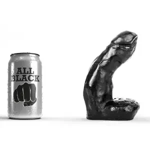 Dildo AB01 Jason All Black 11 x 4,7 cm