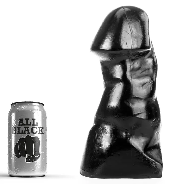 Dildo AB58 Cum Gun All Black 23 x 10,5 cm
