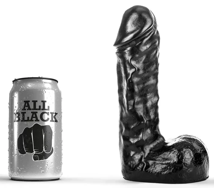 Dildo AB62 Colin All Black 15 x 5cm