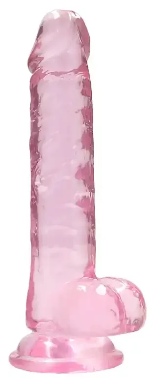Dildo Crystal Clear 14 x 3,5cm Pink