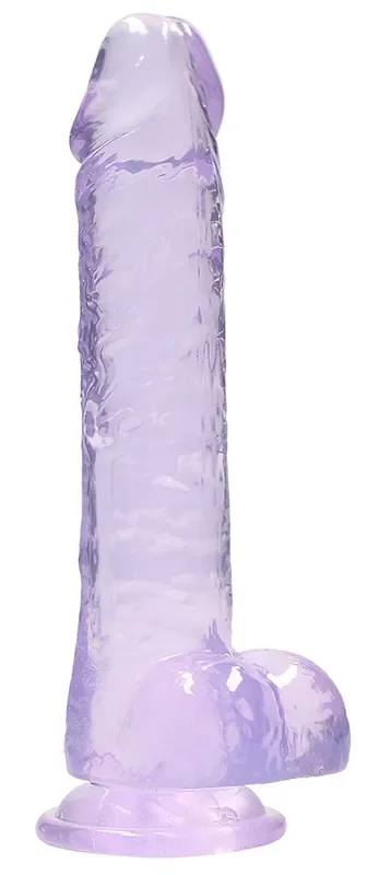 Dildo Crystal Clear 16 x 4cm Violett
