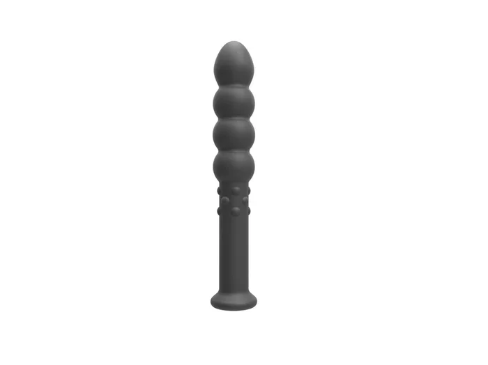 Dildo geriffelt, genoppt mit Saugfuß – Silikon