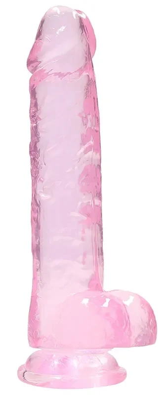Dildo Kristallklar 16 x 4cm Rosa