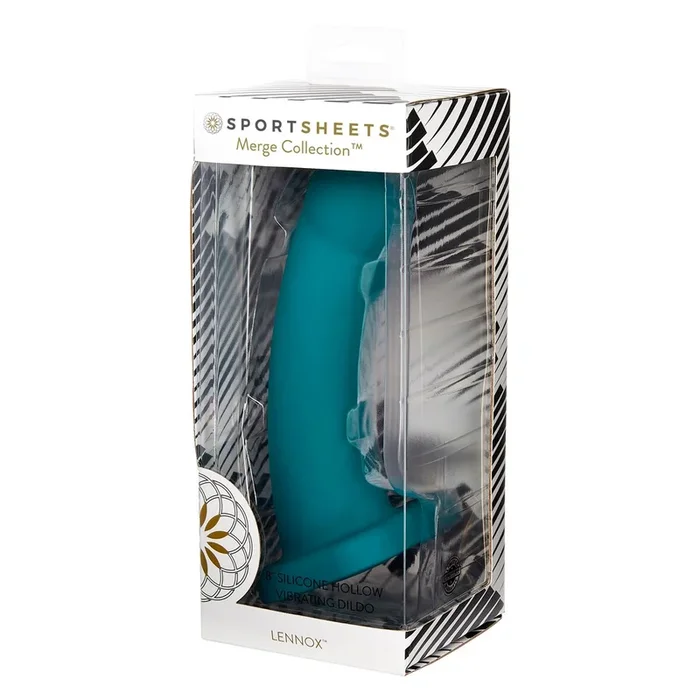 Dildo Nexus Lennox Hollow Vibrating Sheath Sportsheets Merge Collection Green Emerald Green