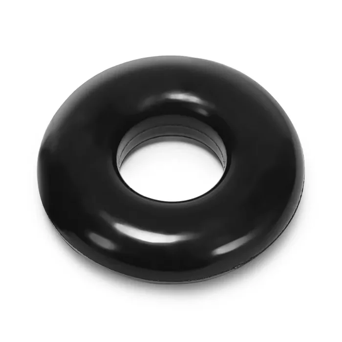 Do-Nut-2 – Jelly Cockring mit flacher Innenkammer – Schwarz