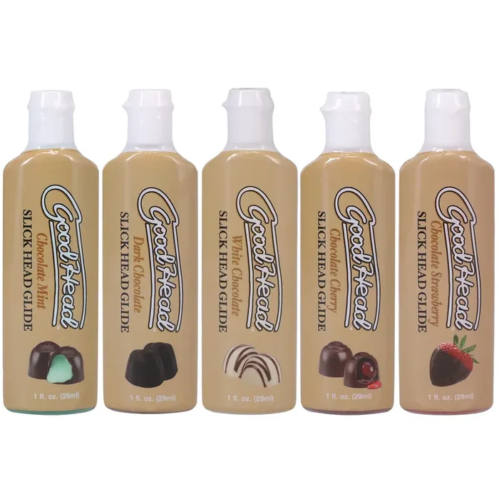 Doc Johnson – GoodHead Slick Head Glide Schokolade – 5er-Pack 30 ml