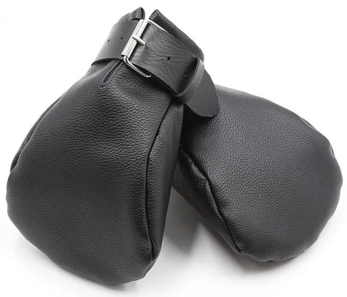 Dog Paw Fäustlinge aus Kunstleder