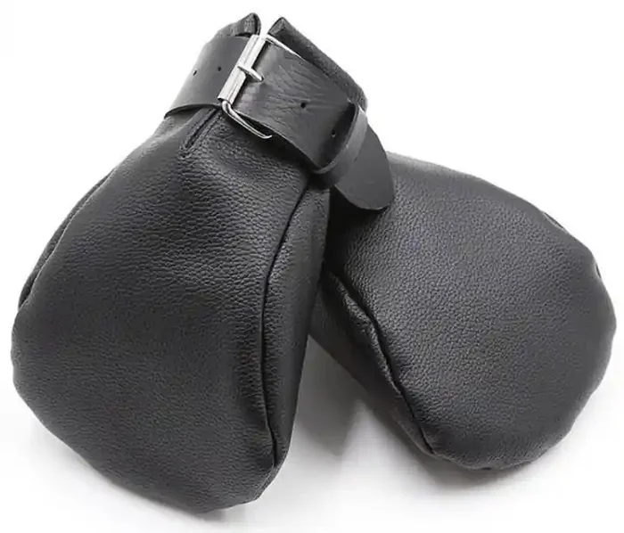 Dog Paw Fäustlinge aus Kunstleder