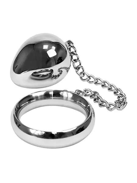 Donut Ring Anal Egg Edelstahl-Penisring mit Analplug