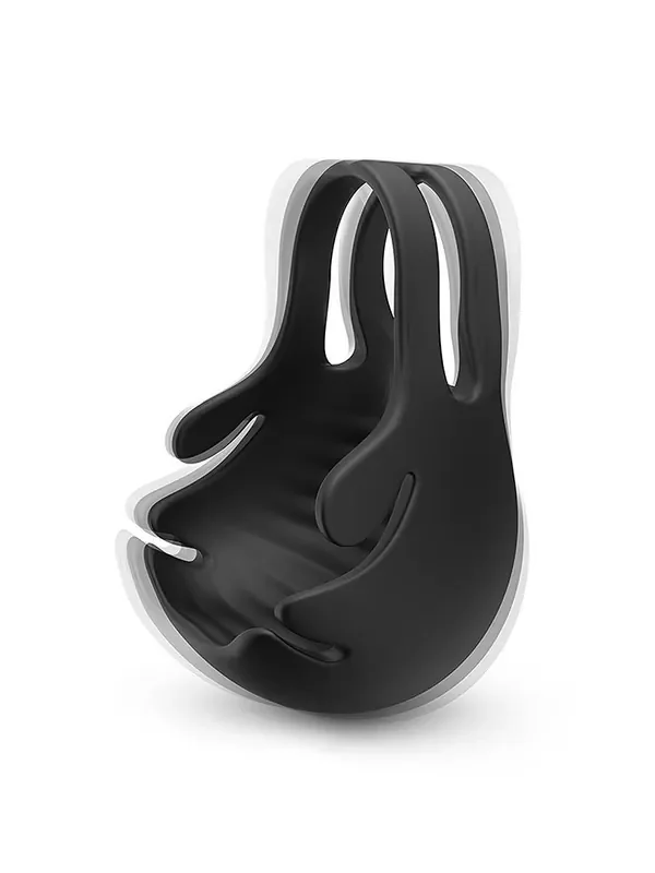 Dorcel Fun Bag Vibro-Penisring mit Hodenstimulator, schwarz