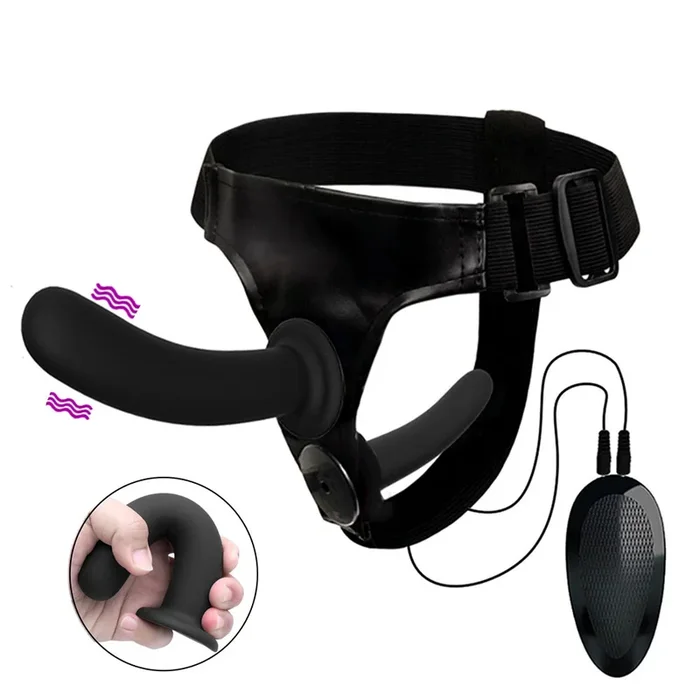 Double Penetration Dildo Vibrating Strapless Strap On Harness