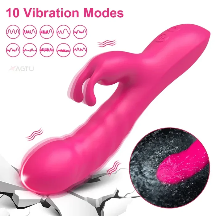 Double Penetration Rabbit Anal Beads Vaginal Dildo Vibrato