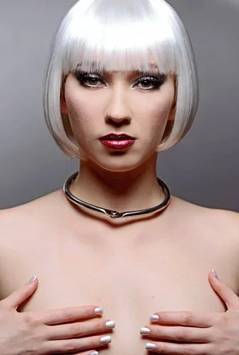Dünnes Halsband aus Edelstahl