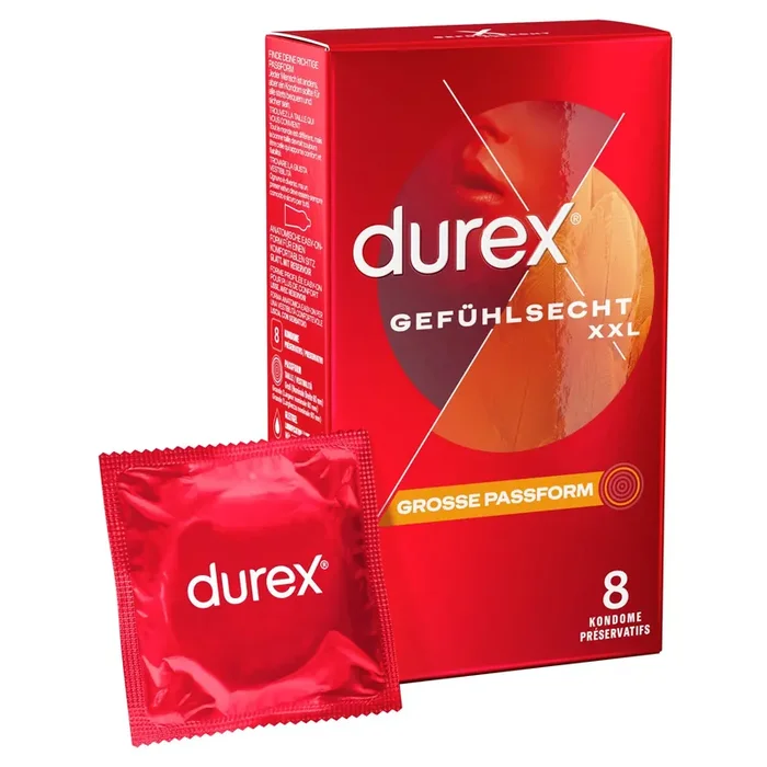 Durex Gefühlsecht Extra Groß – 8 Stk