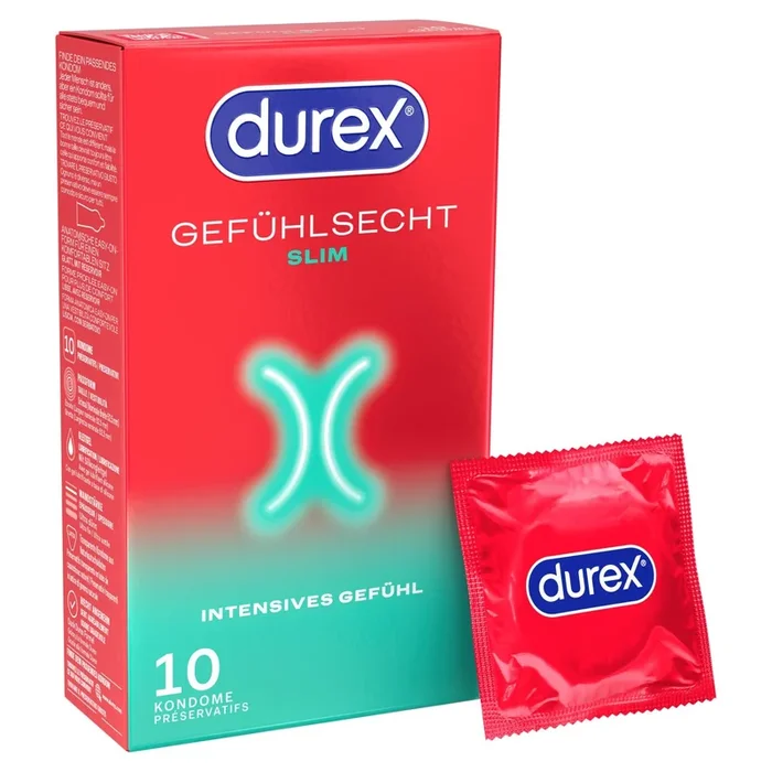 DUREX Gefühlsecht Slim 10 St.