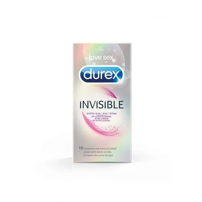 Durex Invisible Extra Geölt – 10 Stück