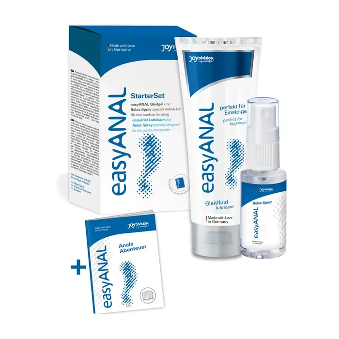 EasyANAL – Starter Set with Lubricant 80 ml + Relax-Spray 30 ml + Book