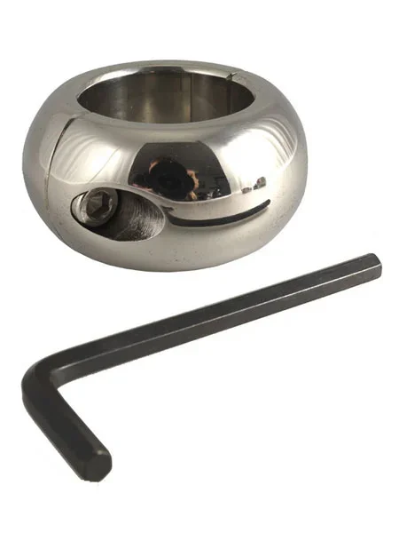 Edelstahl-Hodenstretcher: Donut, 30mm breit (330g)