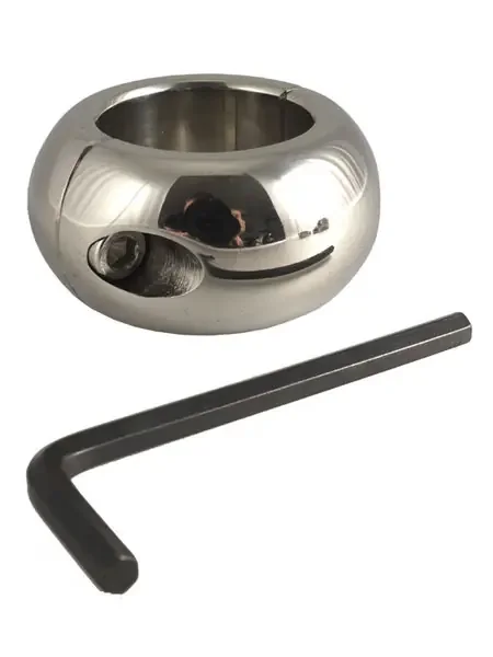 Edelstahl-Hodenstretcher Donut, 30mm breit (330g)