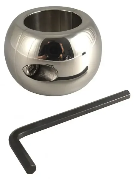 Edelstahl-Hodenstretcher Donut, 40mm breit (450g)